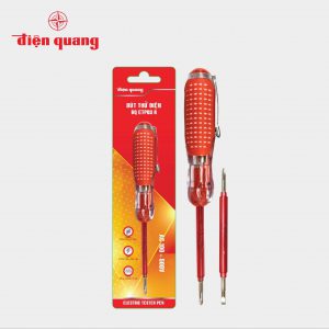 Bút thử điện Điện Quang ĐQ ETP03 R ( 2 đầu vít, 160 mm, màu đỏ )