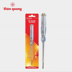 Bút thử điện Điện Quang ĐQ ETP08 GR ( Đầu vít dẹp, 190 mm, màu xám trong )