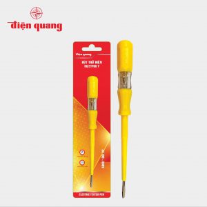 Bút thử điện Điện Quang ĐQ ETP09 Y ( Đầu vít dẹp, 185 mm, màu vàng )