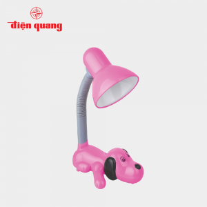 Đèn bàn Điện Quang ĐQ DKL06 ( kiểu con chó, màu hồng )