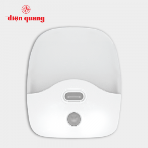 Đèn ngủ cảm biến LED Điện Quang ĐQ LNL06 WW ( Cảm biến quang và chuyển động, ánh sáng vàng )