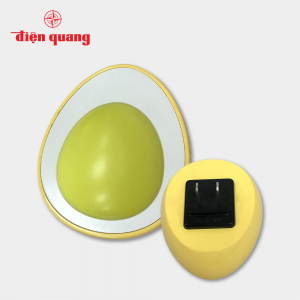Đèn ngủ cảm biến LED Điện Quang ĐQ LNL07 WW ( Cảm biến quang, hình quả trứng, ánh sáng vàng )