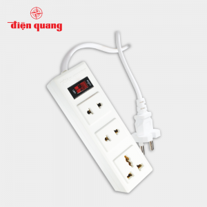 Ổ Cắm Điện Quang ĐQ 002A-02 ( 3 lỗ )