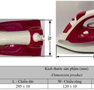 Bàn ủi hơi nước Điện Quang ĐQ SI02 2238 BBL ( Màu Xanh – Đen, 2200W, 380ml )