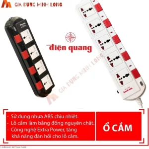 Ổ cắm ĐQ ESK SM740-750SL chịu tải 2 màu trắng -đen
