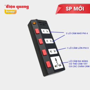 Ổ cắm Điện Quang 2 mét ECO 4SBW